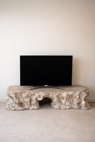 میز تلویزیون طرح سنگی صخره ایی