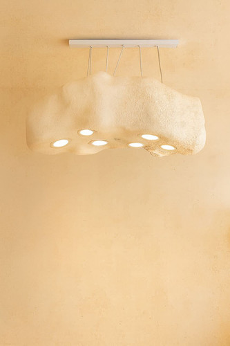 لوستر پاپیه ماشه طرح ابر